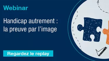 Image d'un webinaire avec deux pièces de puzzle.